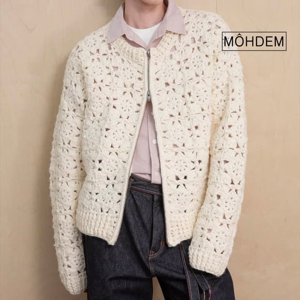 [premium]헤비울 스카시 집업 니트 가디건