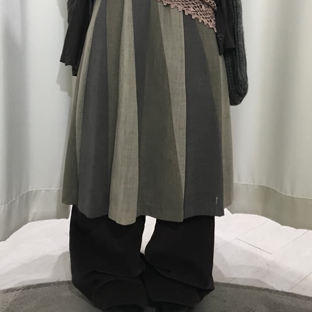 natural stripe skirt