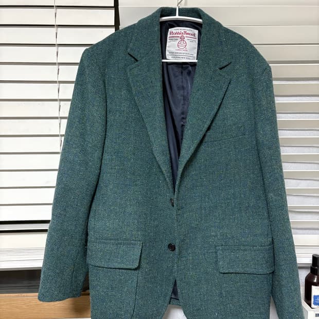헤리스트위드 자켓 M 1회착