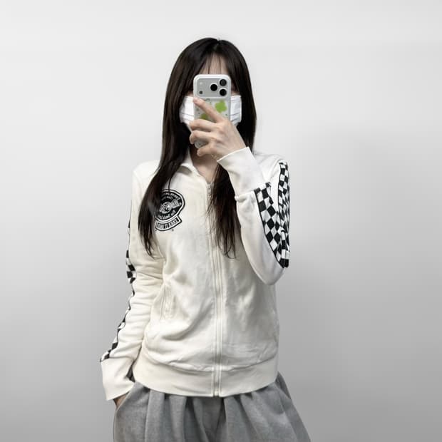 본더치 Vondutch y2k 체커보드 집업