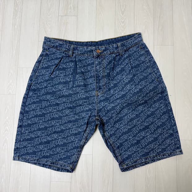 퍼킹어썸 데님 쇼츠 반바지 36