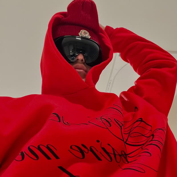 몽클레어 비니 레드