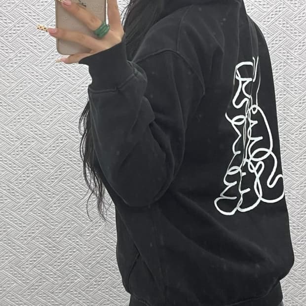 예스아이씨 스트릿 힙합 키치 버블 빅로고 후드티 S C09654