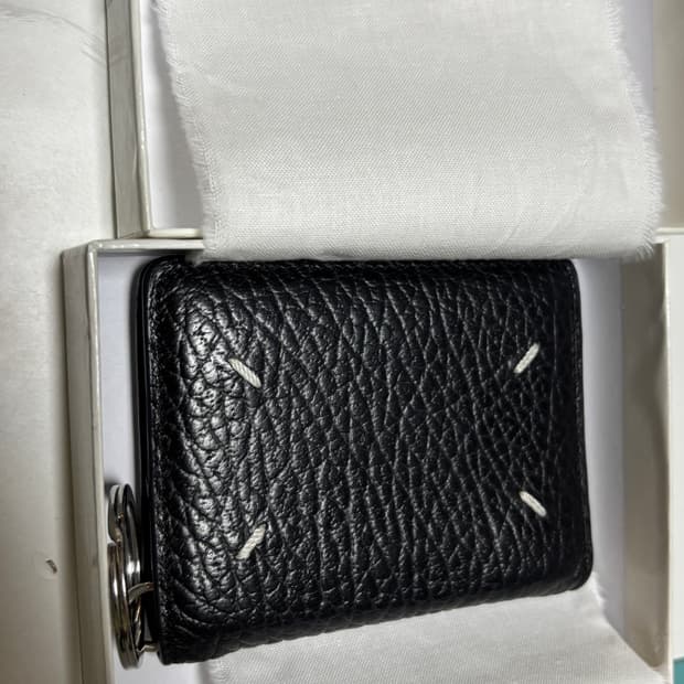 메종 마르지엘라 키링 지갑 블랙 S56UI0128