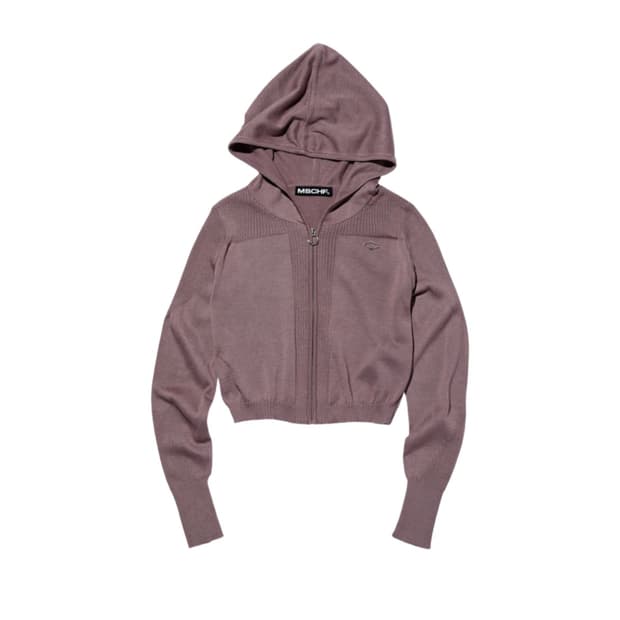 미스치프 롬버스 니티드 후드 로즈 브라운