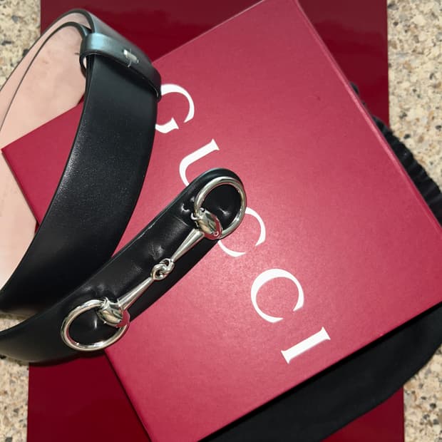 뎀나 구찌 홀스빗 벨트 90