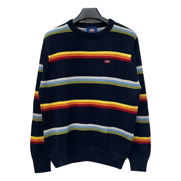 디키즈 스트라이프 크루넥 니트 M