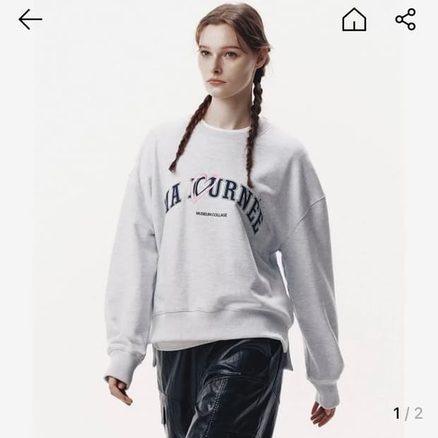 마조네 뮤지엄 스웨트셔츠_화이트 멜란지