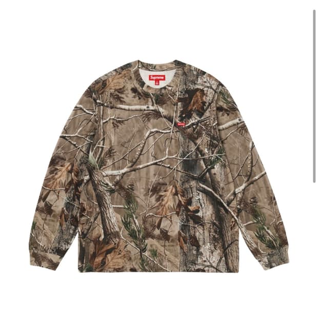 슈프림 리얼트리 롱슬리브 S