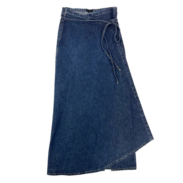 Sisley Denim Wrap Skirt/ Os