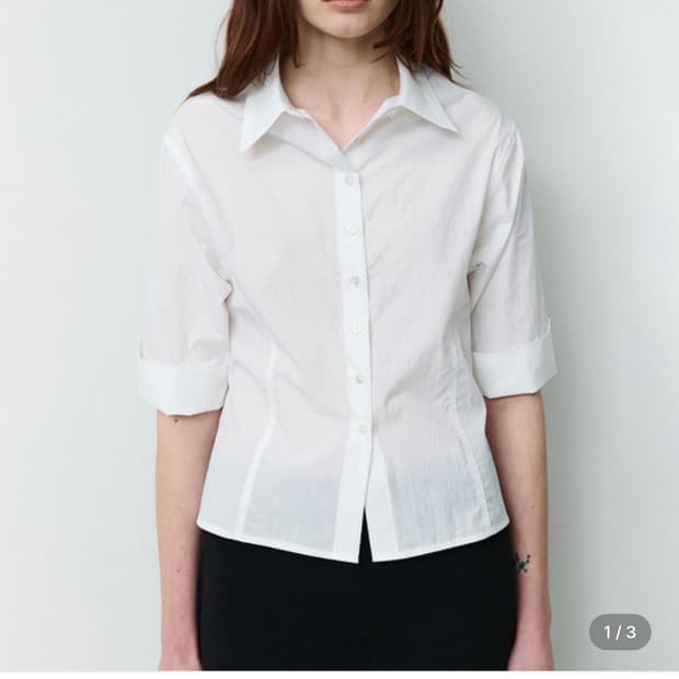 레터 7부 여름 셔츠 Dew 3/4 sleeve shirt