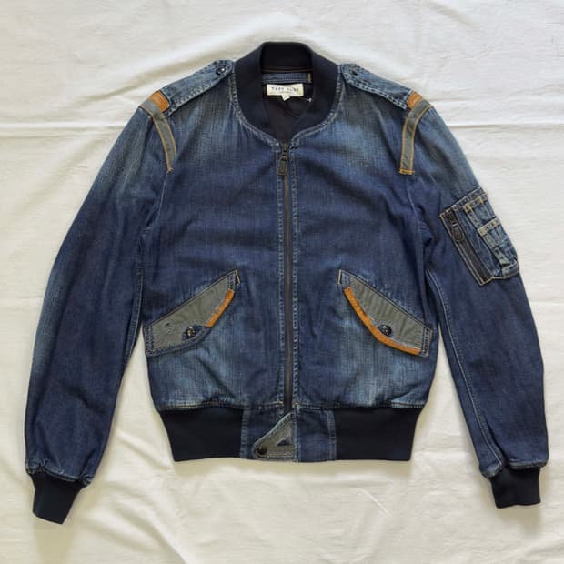 아비렉스 TYPE BLUE MA-1 데님 자켓