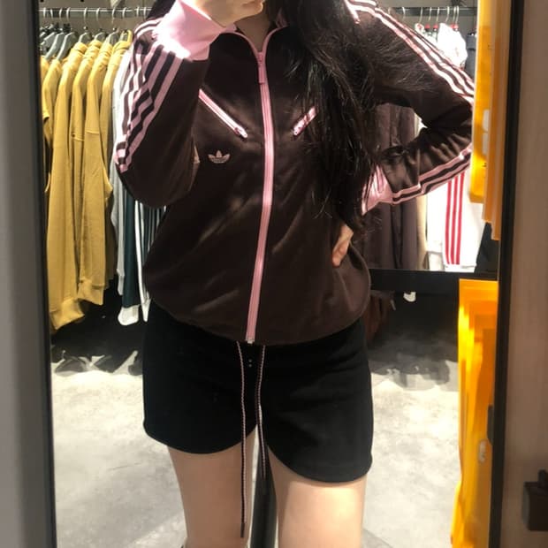 아디다스 70s 몬트리올 트랙 탑 져지 쉐도우 브라운 핑크 JL9629