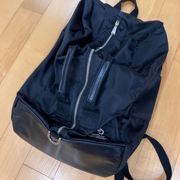VERMILAN 블랙 백팩