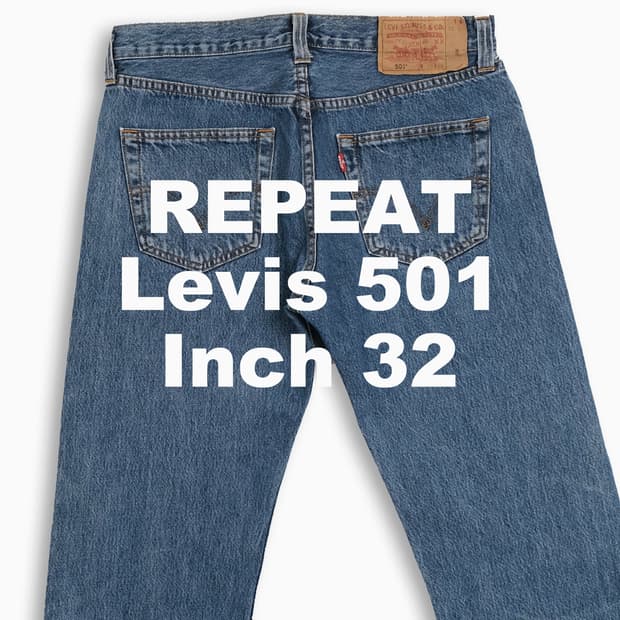 빈티지 리바이스 501 중청 (32 인치)일자 청바지 LV50133489