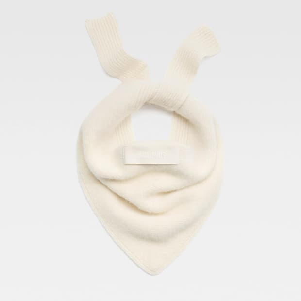 자크뮈스 25fw LE CHALE GROS GRAIN 스카프/오프화이트