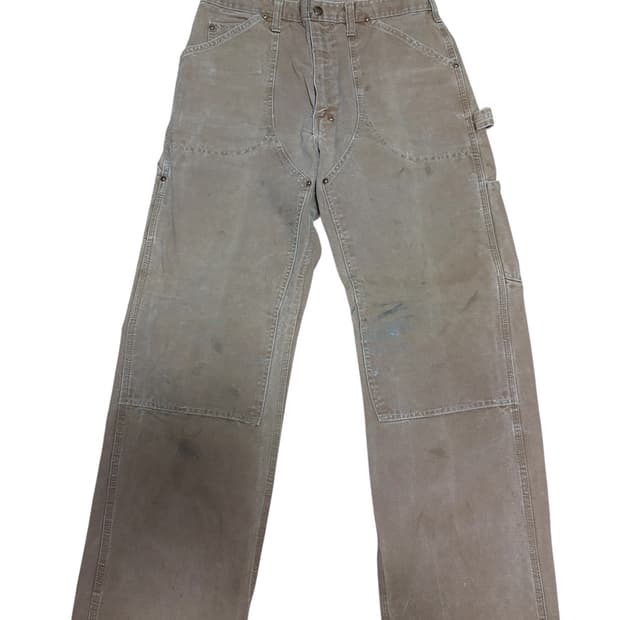 70s 칼하트 더블니 더블프론트 