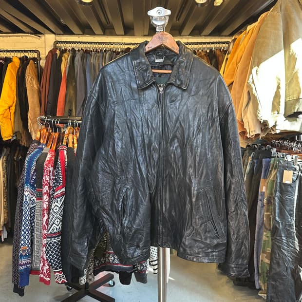 헤비 리얼 레더 플라이트 가죽 자켓