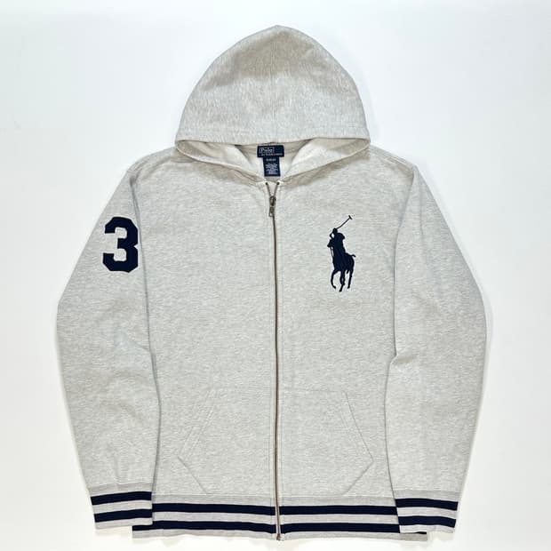 polo 폴로 빅포니 후드집업 그레이 (실측m-l)