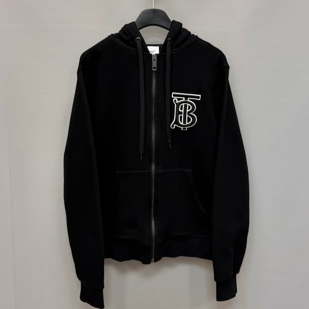 버버리 모노그램 모티브 코튼 후드집업  (100)