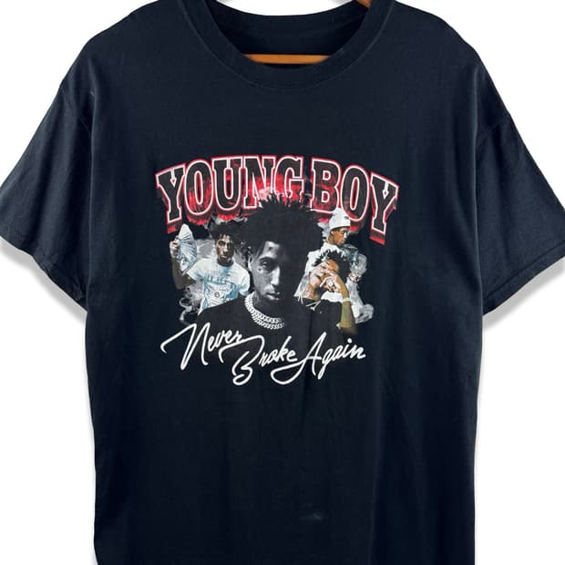 NBA YOUNG BOY 영보이 그래픽 티셔츠3464