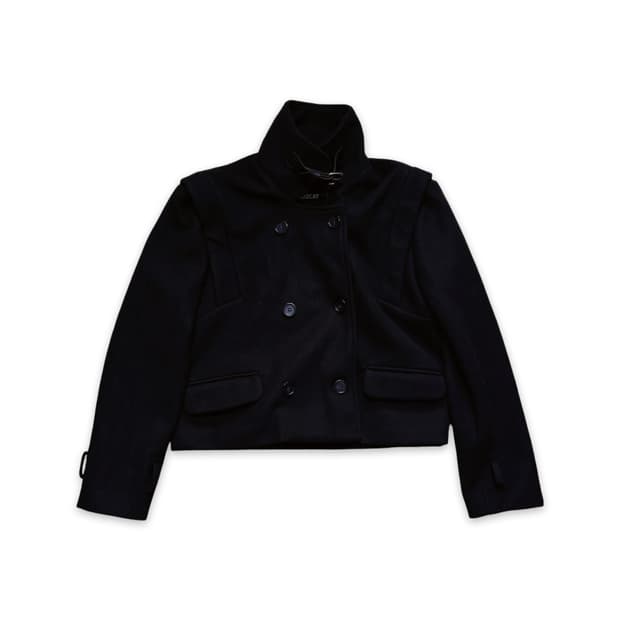 빈티지 숏 버클 코트 