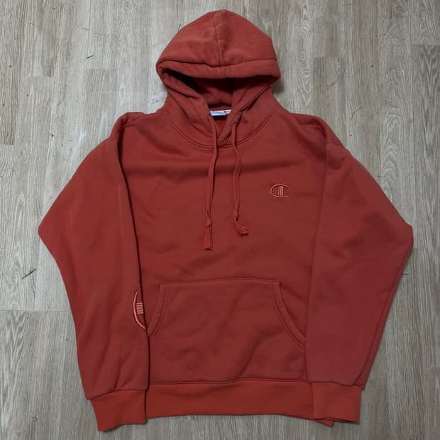 챔피온 어센틱 사이드 로고 기모 후드티 XL(105)