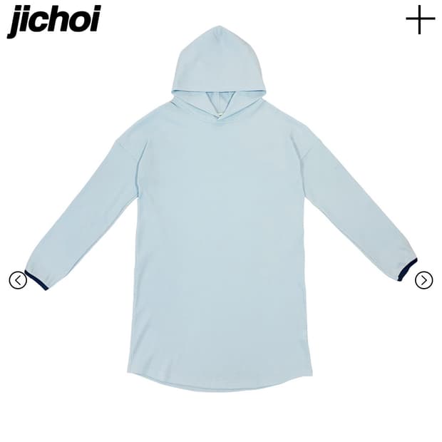 Jichoi RIBBED HOODIE (PALE BLUE)