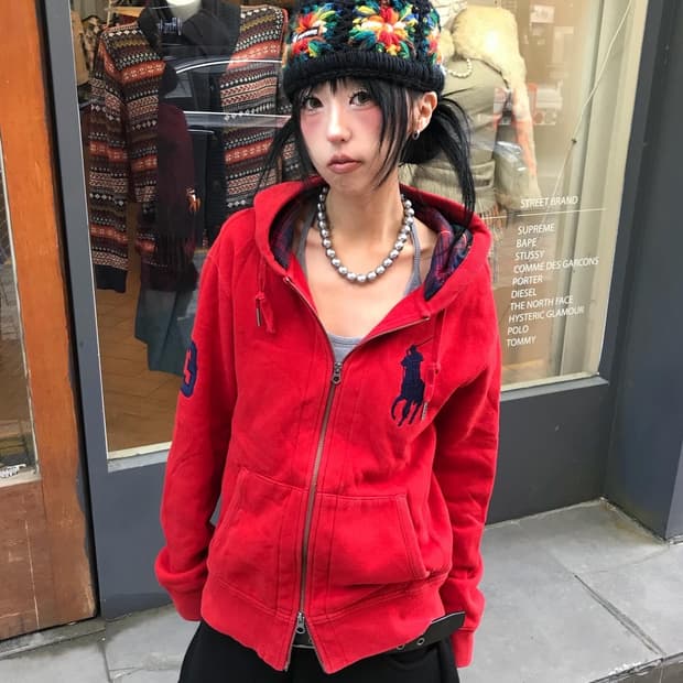 Polo Big Pony Two-Way Hood Zip-Up