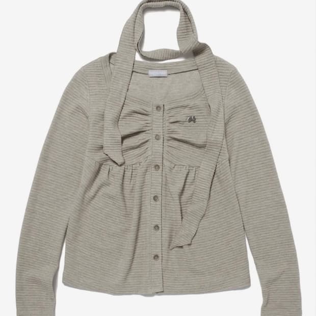 허그유어스킨 니트 베이비돌 가디건 브라운