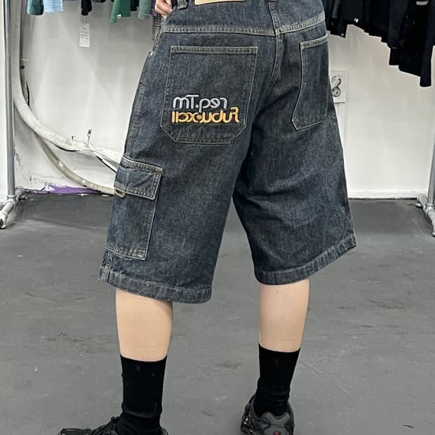 FUBU 푸부 올드스쿨 싱글카고 버뮤다 팬츠