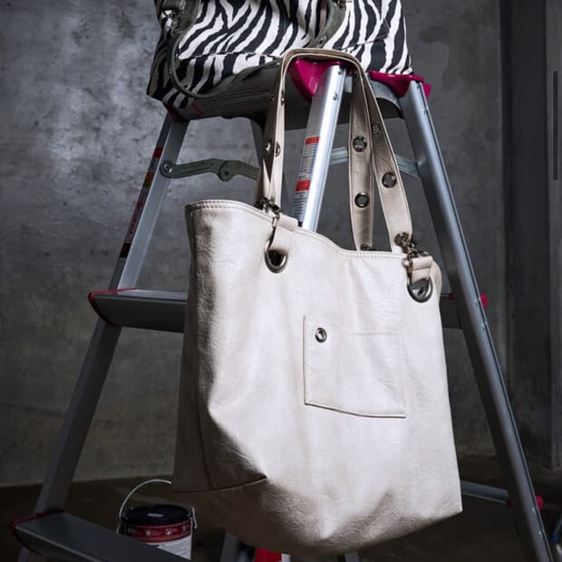 Depc 아일렛 레더백 버전2 베이지