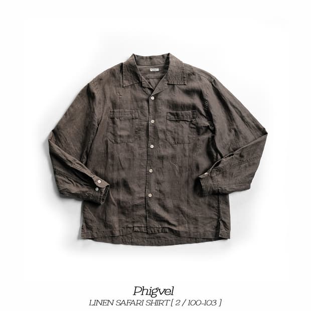 Phigvel 피그벨 린넨 사파리 셔츠 2사이즈