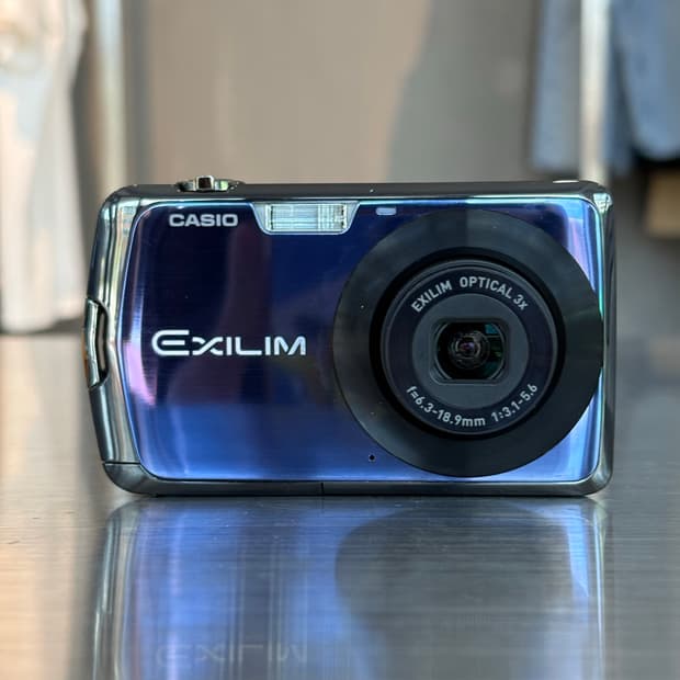 New배터리/날짜표시)카시오 ex-z330 블루 빈티지디카