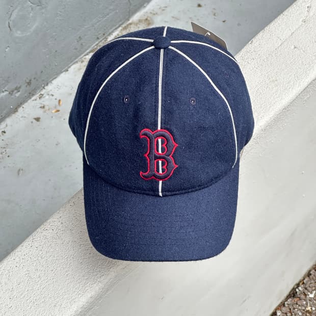 (새상품) [F] MLB 엠엘비 보스턴 레드삭스 울 네이비 볼캡 모자