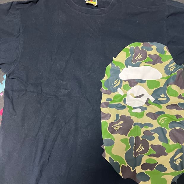 BAPE 카모 빅헤드 반팔 티셔츠 XL