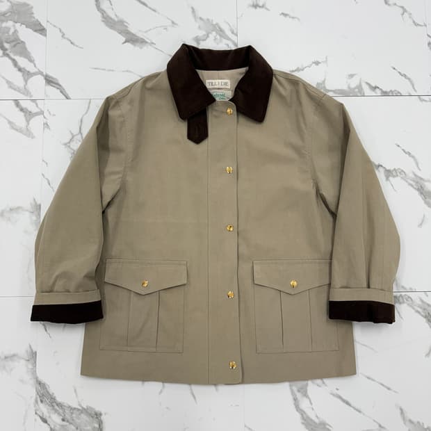 틸아이다이 코듀로이 카라 유틸리티 자켓