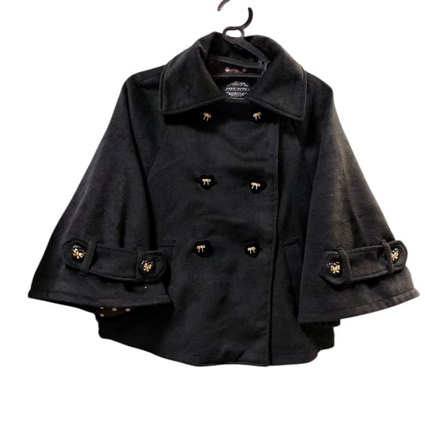 빈티지 망토 판쵸케이프코트 달천 공겜여주 긱시크 히메로맨틱갸루 핀터깔펑크