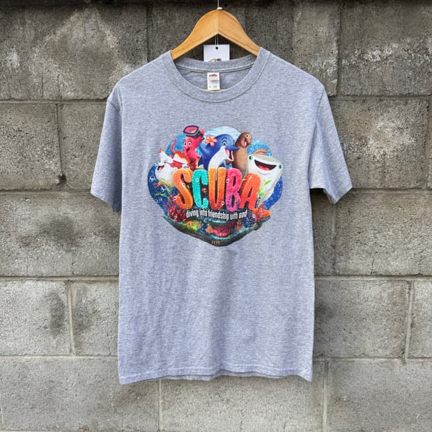 빈티지 FRUIT OF THE LOOM 프린팅 반팔 티셔츠 S