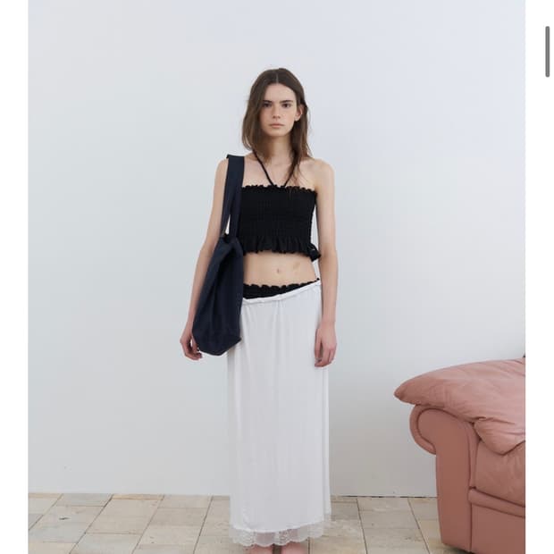 포에토 - luna jersey skirt (세트 속치마 포함)