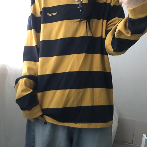 리바이스 스트라이프 롱슬리브