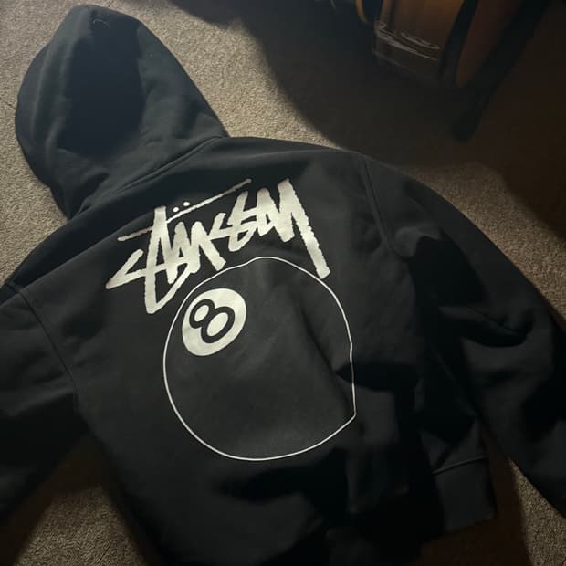 스투시 8볼 후드 집업 블랙 22SS M