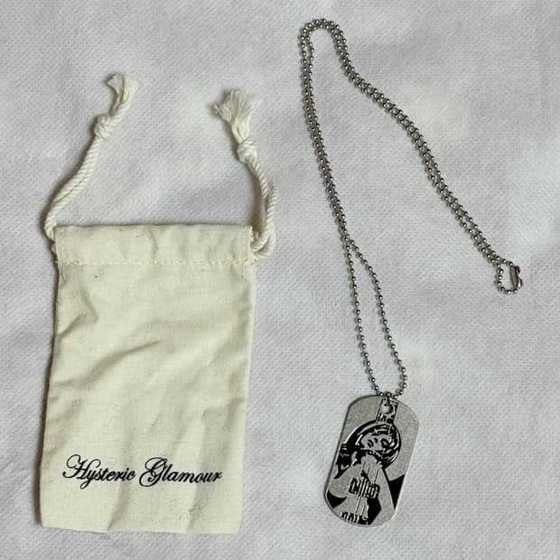 히스테릭 글래머 기타 걸 볼체인 목걸이