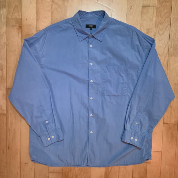 무신사 스탠다드 시티 레저 셔츠 XL 블루