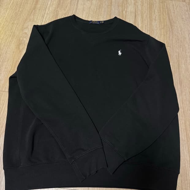폴로 맨투맨 블랙 xl