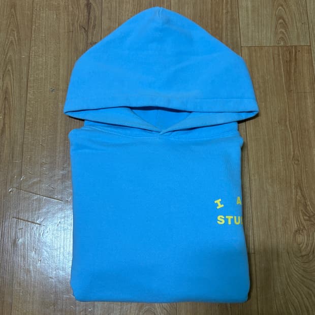 아이앱 스튜디오 후드티 스카이블루 레몬 M