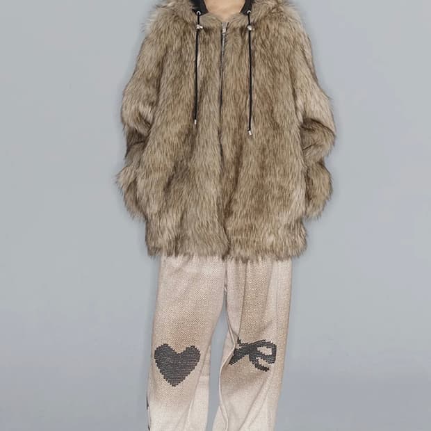 오픈와이와이 REVERSIBLE FAUX FUR HOOD JACKET