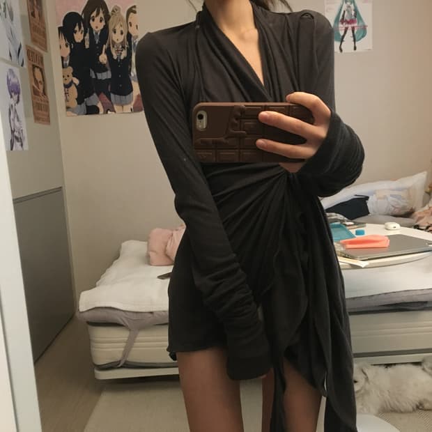 릭오웬스 드레이핑 가디건