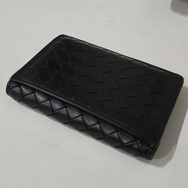 보테가 베네타 남성 반지갑 블랙