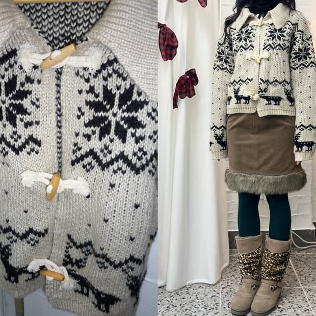 Nordic winter cardigan